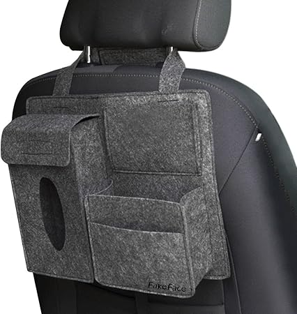 Amazon 車載用 シートバックポケット 車内収納 ティッシュポケット 小物入れ シートバック フェルト生地 収納ポケット 整理整頓 大容量 車中泊 カー用品 トライブポケット 人気 インテリア 取り付け簡単 車 多機能 吊り上げ 4ポケット 汎用 ポケット ケース カバー