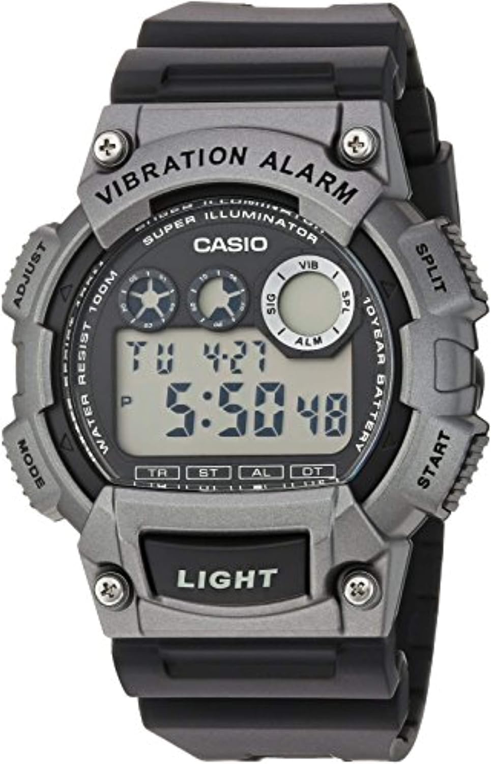 casio illuminator military green