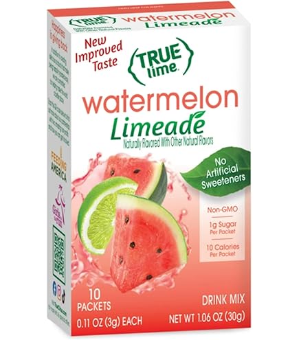 Amazon.com : True Citrus, Lime Watermelon Aqua Fresca Sticks 10