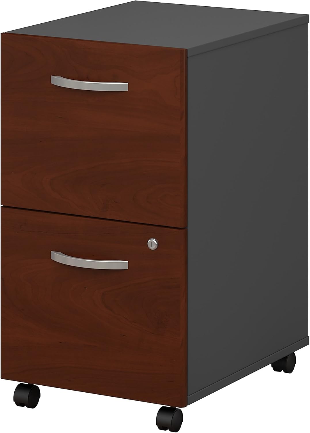 Series C 2 Drawer Mobile File Cabinet in Hansen Cherry: Furniture & Decor