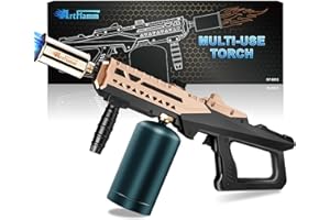 ARTFLAMM Flame Thrower Gun - Propane Cooking Torch Grill Lighter - Adjustable Flamethrower - Powerful Torch for BBQ, Campfire
