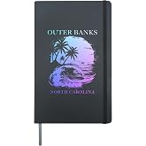 Outer Banks North Carolina Hardcover Journal, Black