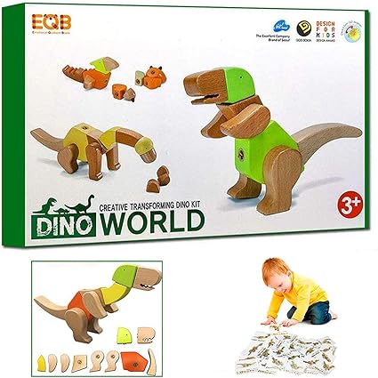 wooden dinosaur toys
