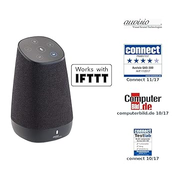 auvisio Lautsprecher, Bluetooth: WLAN-Multiroom-Lautsprecher mit Amazon Alexa und Akku, 30 Watt (Aktive Lautsprecher)