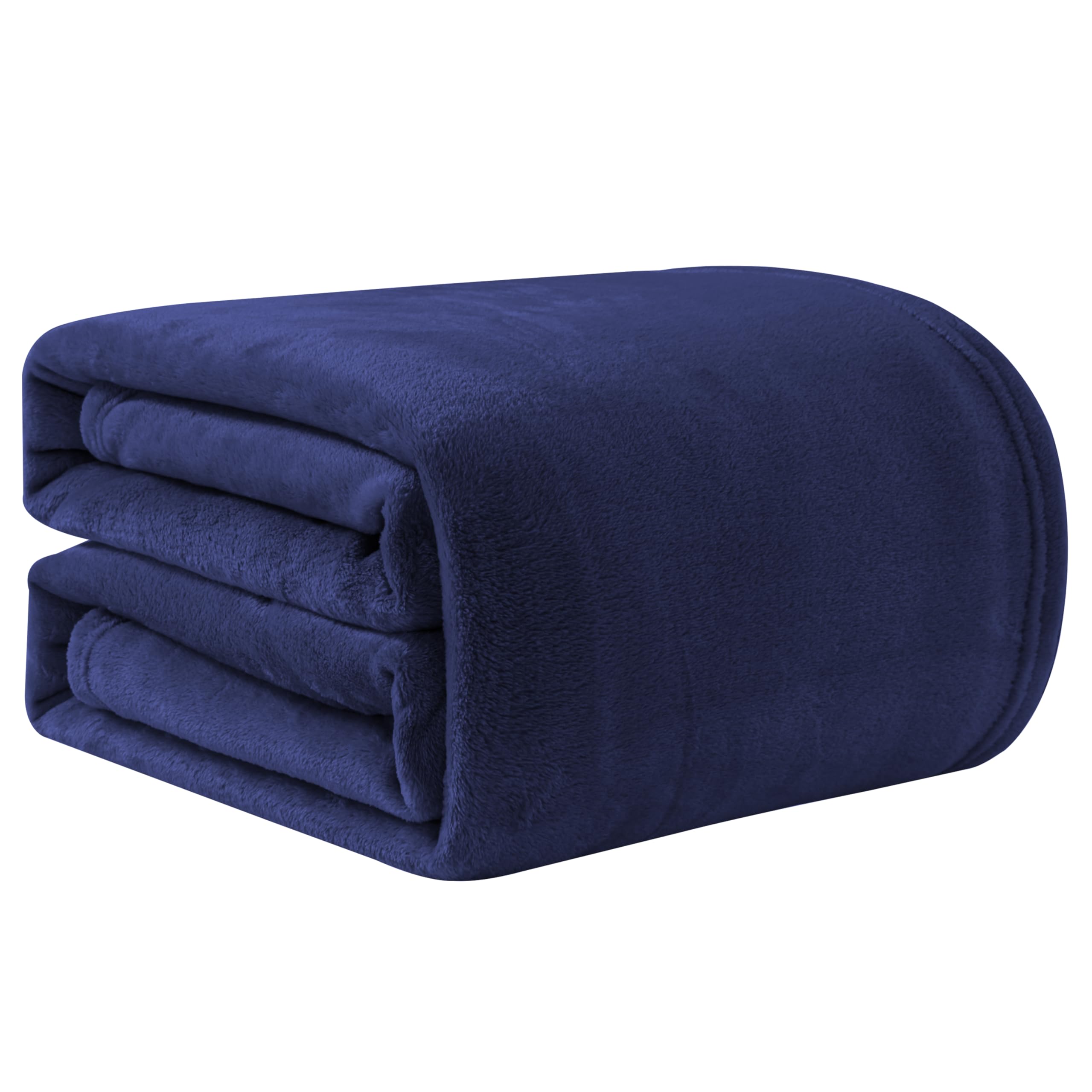Good Nite Fleece Blanket Fluffy Throw Blankets Flannel Warm Soft Throw For Sofa Couch Bedspread Machine Washable (Navy, Single)