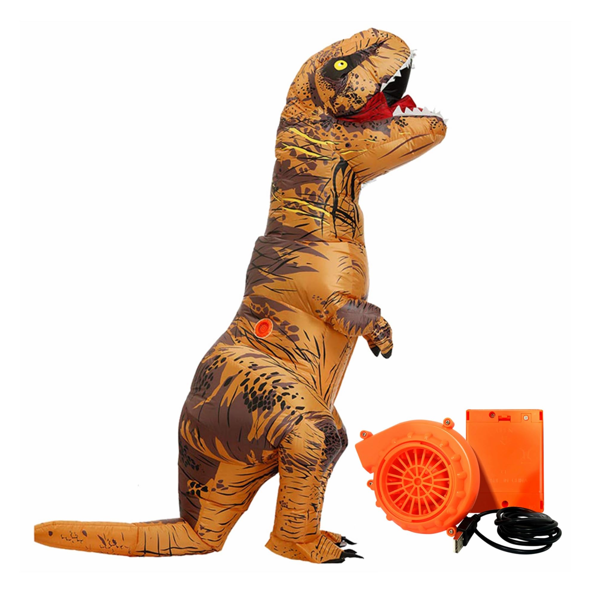 WeYingLe Child's Inflatable Dinosaur Costume for Kids - Dinosaur Blow Up Costume for Halloween, Cosplay, Party, Christmas