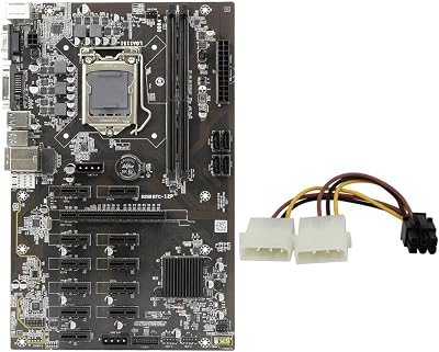 Zunedhys B250 BTC Mining Motherboard 12 PCIE LGA 1151 DDR4 16G RAM SATA3.0 6PIN