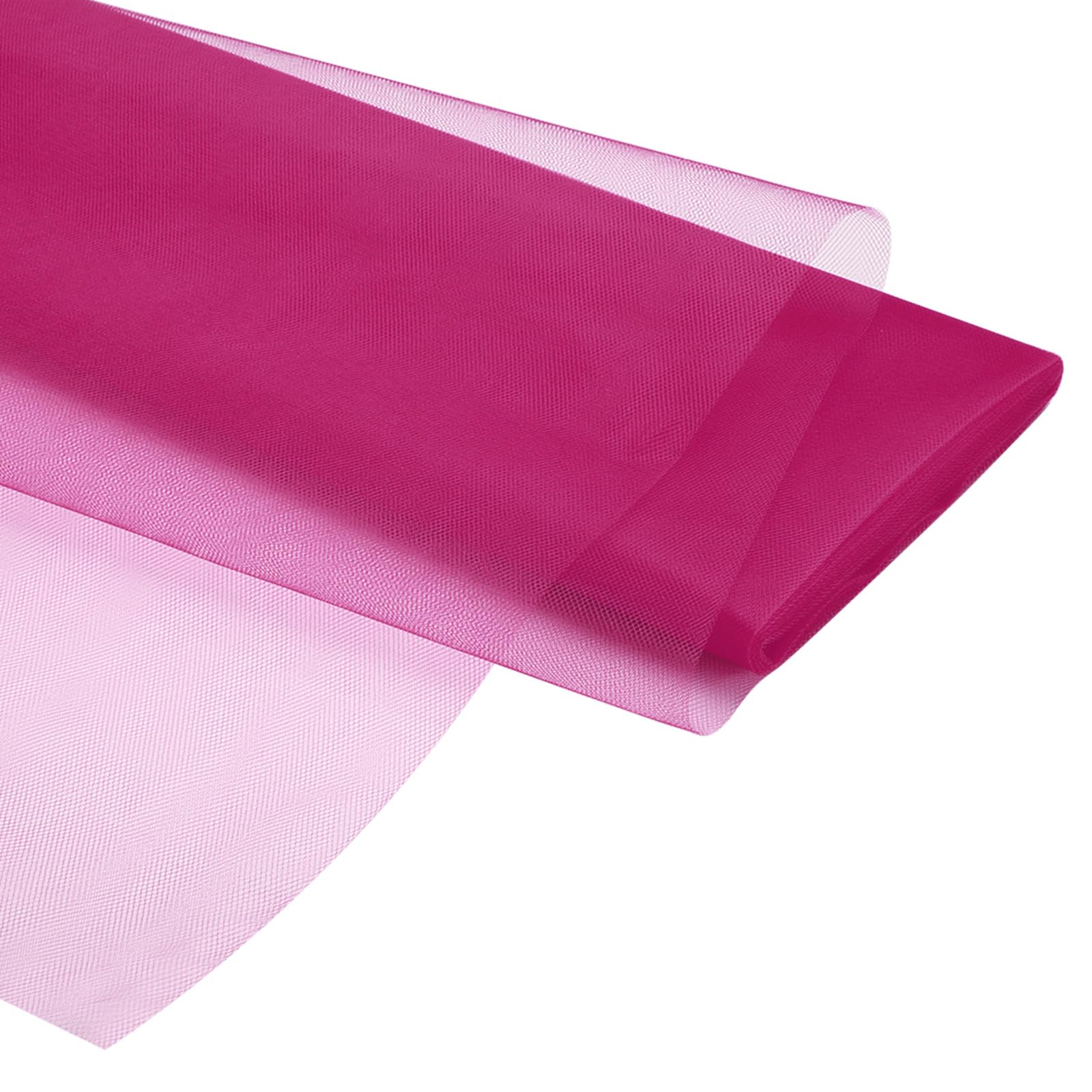 PATIKIL Tulle Fabric Rolls, 54 Inch by 10 Yards Fabric Spool Tulle Ribbon Netting Bolt for DIY Crafts Wedding Party Decorations, Tutu Skirts, Table Skirt, Gift Wrapping, Rose Red