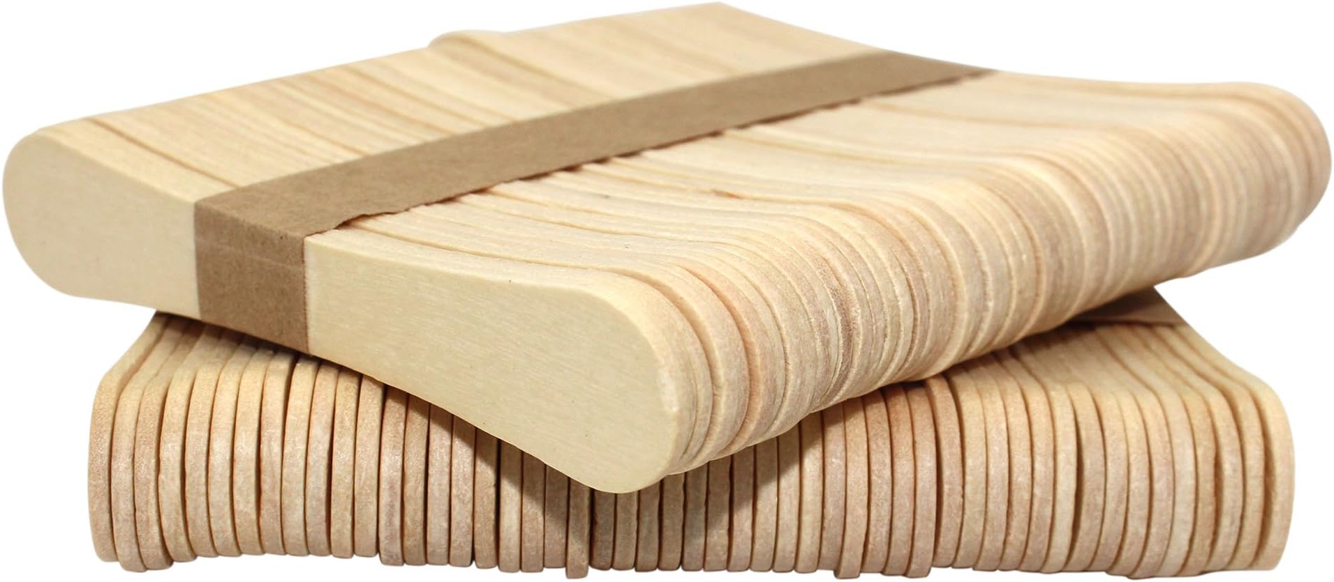 Woogist Wooden Ice Cream Spoons Wood Taster Spoons Popsocle Paddles Spoon,3.5 Inches Length,100 Pcs