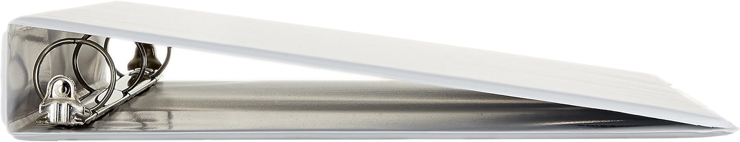 Basics 3-Ring Binder, 1 Inch - White, 4-Pack : Office Products