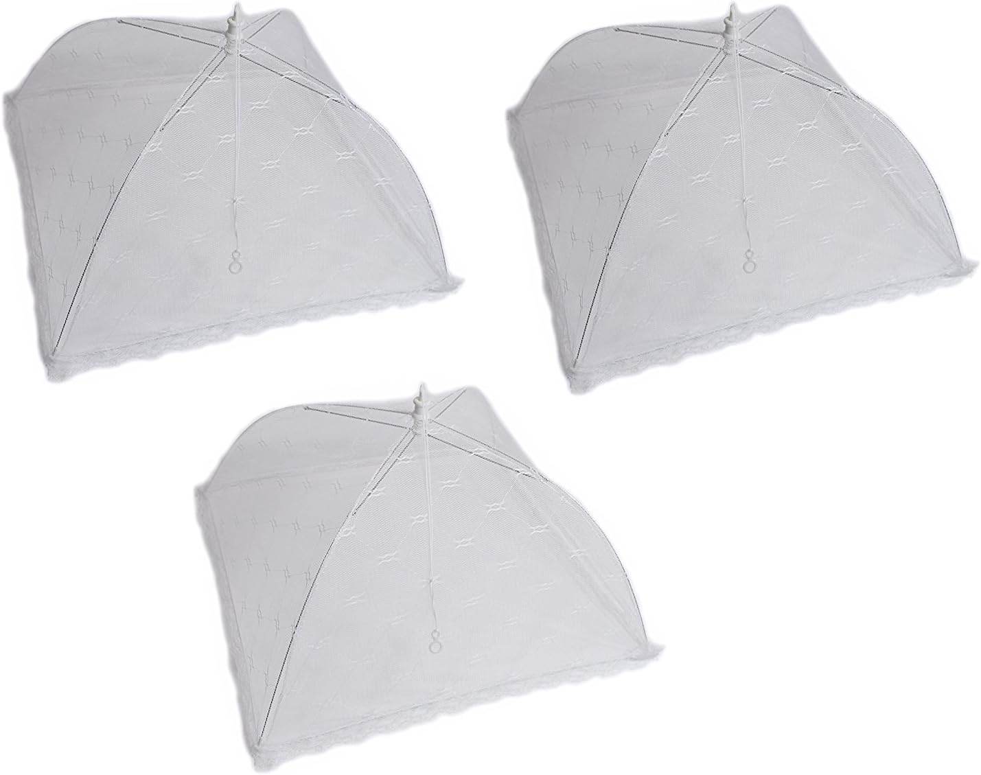 Set of 3 Large Mesh Food Covers, Umbrella Food Tents