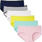 INNERSY Girls Cotton Underwear Teen Comfortable Panties Size 8-16 Briefs 6 Pack