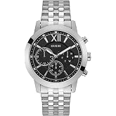 Guess Women's Gold-Tone + Black Multifunction Steel Bracelet Watch