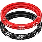 8 AWG Silicone Wire by MMOBIEL – 8 Gauge Tinned Copper Cable, 2 x 5FT (1 Red & 1 Black), Flexible High Temp Electrical Battery Wire for Automotive, Marine, Solar, RC, Truck, Welding
