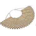 Bib Collar Necklace Chunky CCB/Crystal/Pearl Resin Beads Chain Choker Statement Necklace Womens Fashion Jewelry Necklace