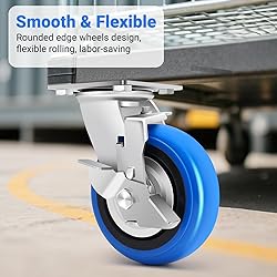 W B D WEIBIDA 6 Inch Heavy Duty Casters Set of