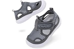 BARERUN Kids Water Shoes Boys Girls Barefoot Aqua Socks for Swim Surf Pool Beach Sport Lightweight Breathable Sandal Athletic Slip-On Sneaker for Toddler Outdoor Indoor