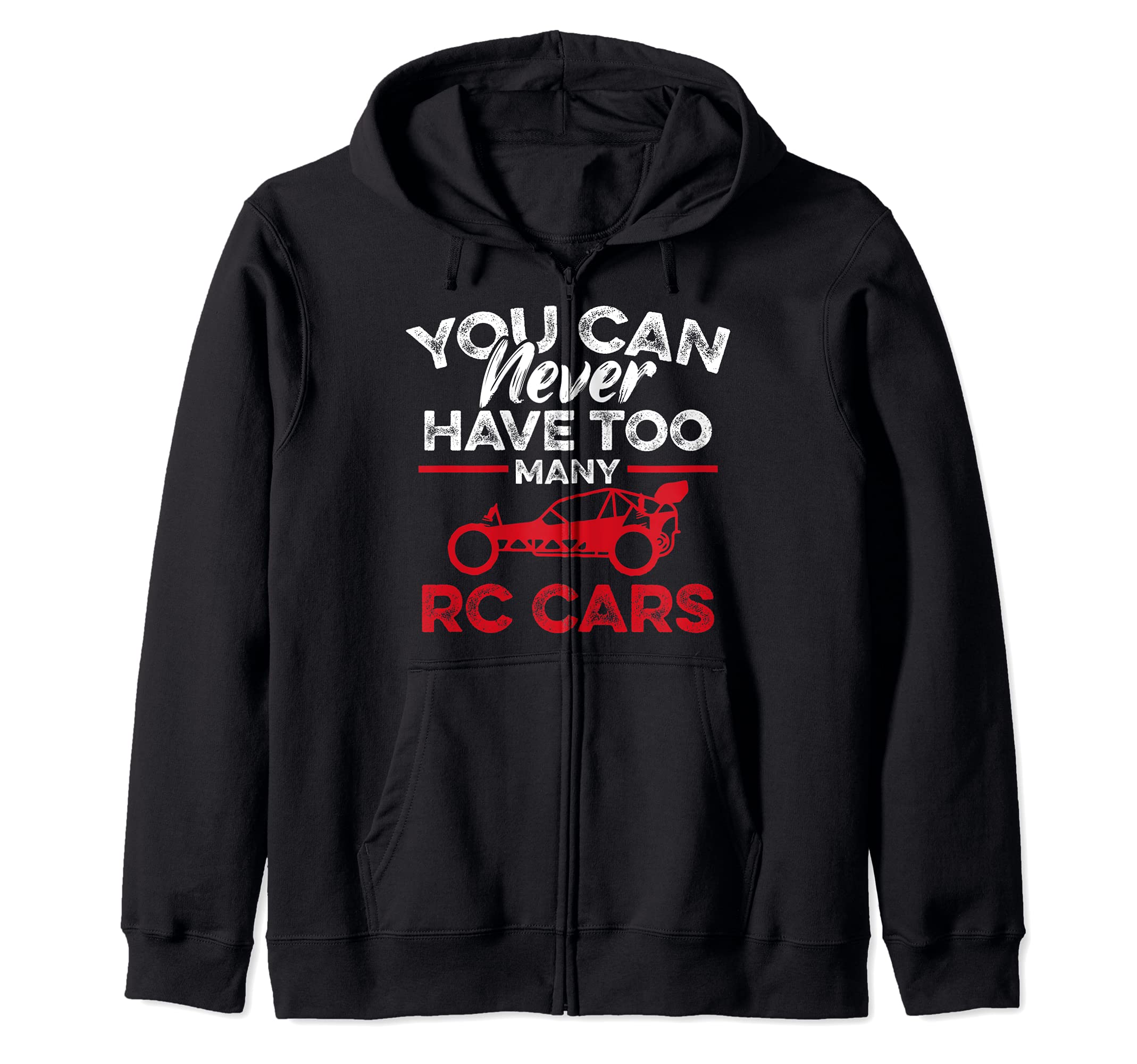RC Car Funny Buggy Remote Control Car Driver Racing Hobby Zip Hoodie