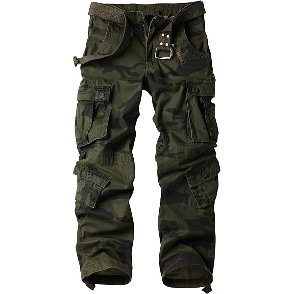 Leward Men's Wild Cotton Casual Military Army Cargo Camo