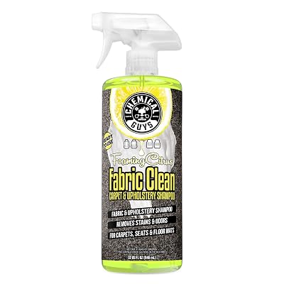 Chemical Guys Foaming Citrus Fabric Clean Carpet & Upholstery Cleaner, Ready to Use, Sprayable (for Carpets, Seats & Floor Mats), Safe for Cars, Home, Office, & More, 32 fl oz, Citrus Scent