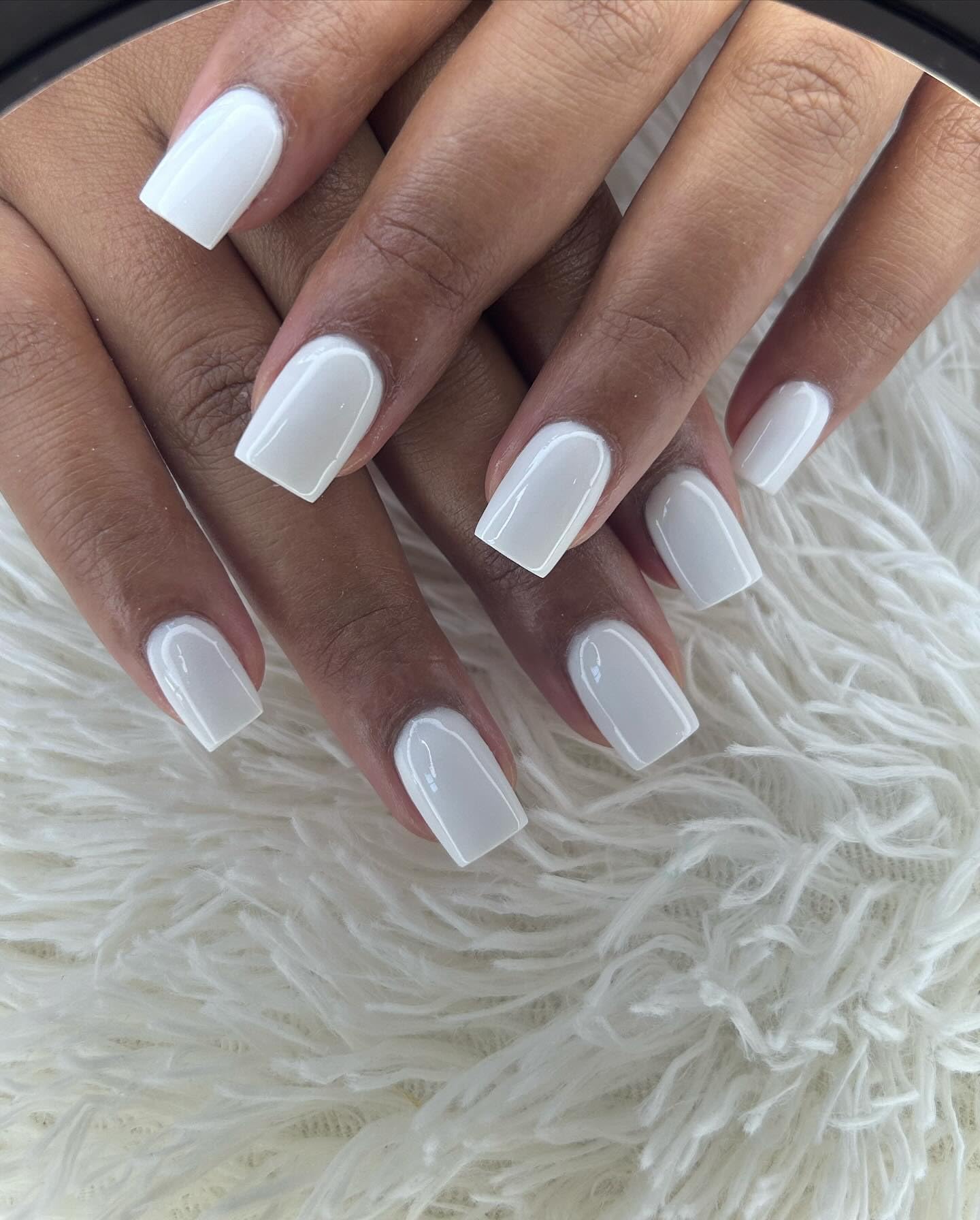 Bellelfin Square Press on Nails Short, 120Pcs Glossy White Fake Nails Full Cover Acrylic Nail Press ons Reusable Glue on Nails Solid Color Artificial False Nail for Women Girls - Image 7