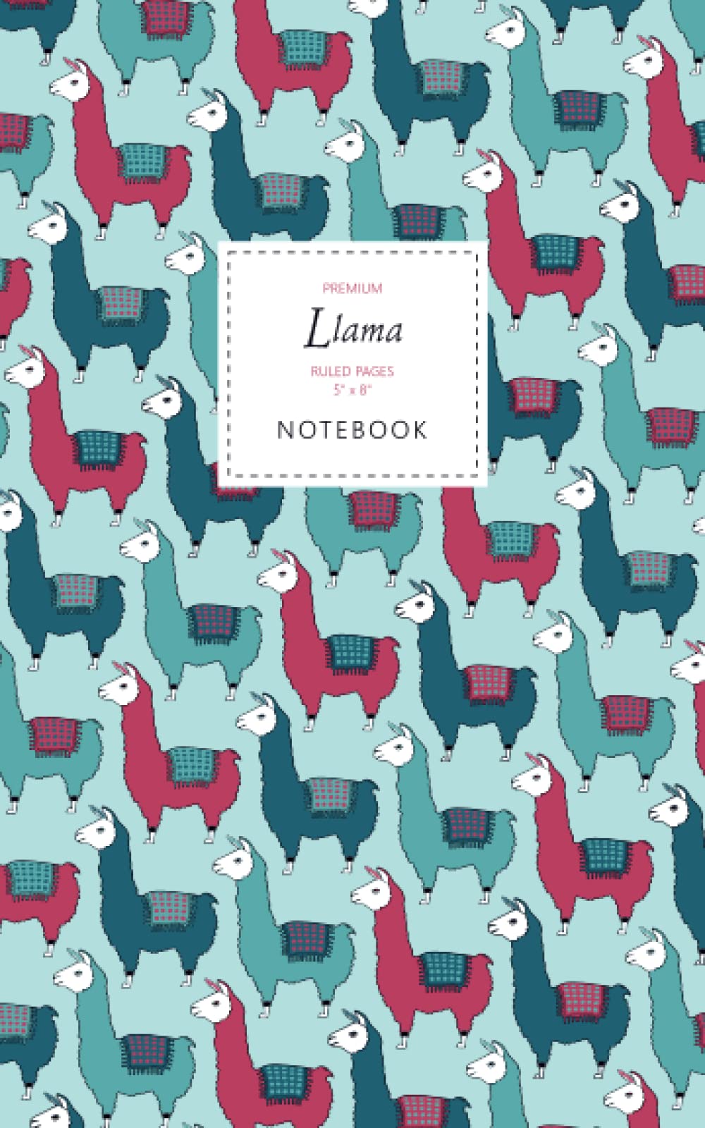Llama Notebook - Ruled Pages - 5x8 - Premium: (Mountaineer Edition) Fun animal notebook 96 ruled/lined pages (5x8 inches / 12.7x20.3cm / Junior Legal Pad / Nearly A5)