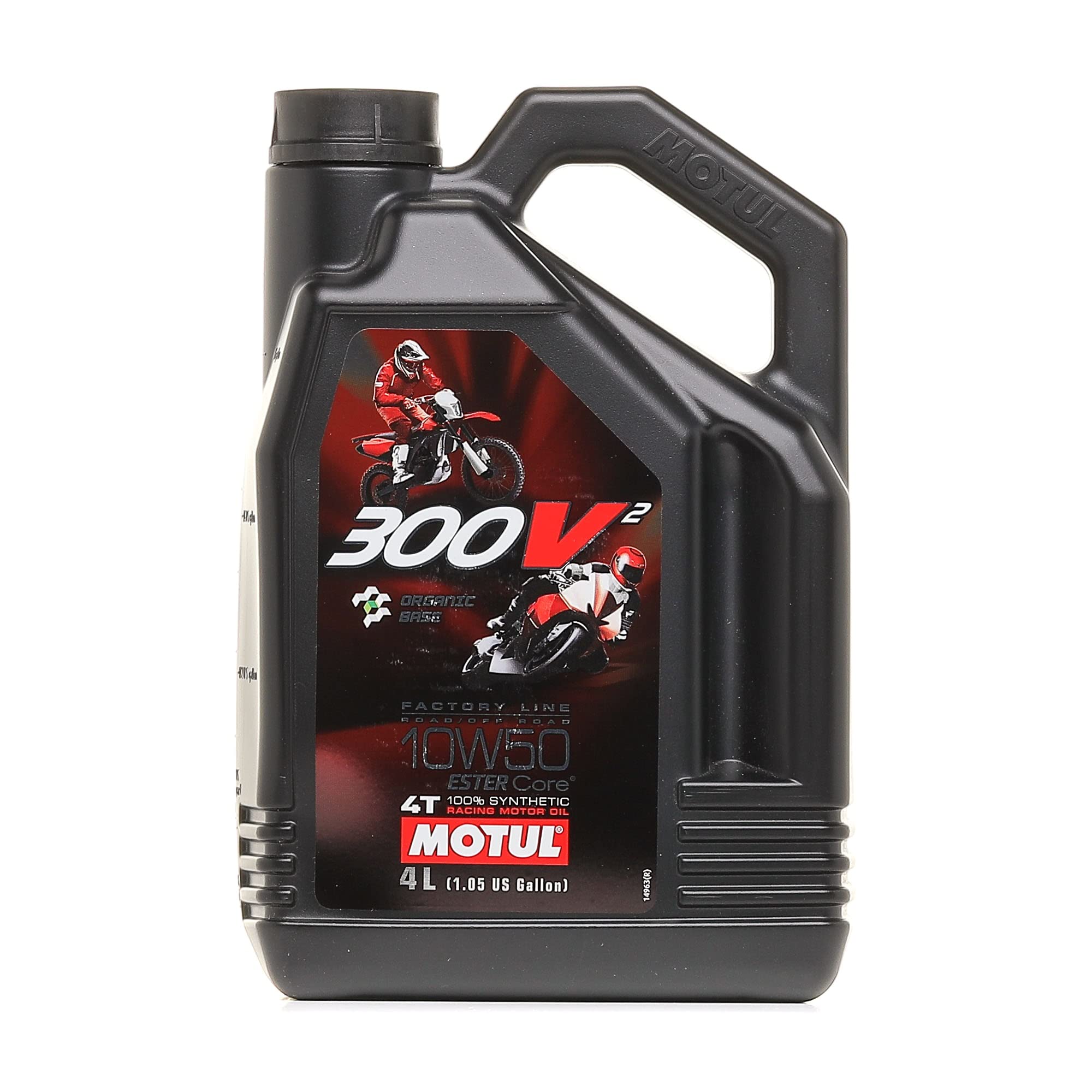 Engine Oil Motorcycle Competition - Motul 300V2 4T Factory Line Road Racing 10W-50, 4 liters