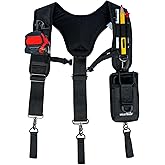MELOTOUGH Tool Belt Suspenders Construction Bag Work Suspenders Padded Work belt Suspenders for Carpenter/Electrician/Roofing/Farmer work Suspension Rig(Y Back)