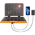 FlexSolar 20W Portable Solar Panel, High-Efficiency Monocrystalline PV Module Power Charger with Dual USB Ports for Phones, Tablets, Power Bank, Camera and Other Off-Grid Applications