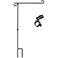 Garden flag stand,flag banner stands,decor pole stand,yard flag pole small, Banner Flagpole,Wrought Iron flag stand for…