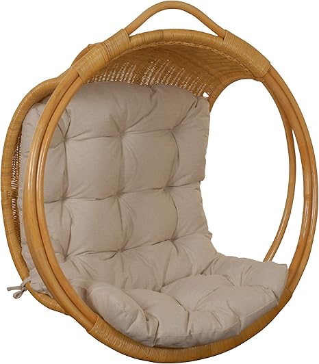 Korb Outlet Xxl Hangeschaukel Aus Rattan Gross Rattanhangekorb Hangekorb Hangesessel Inkl Polster Affen Schaukel Honig Amazon De Kuche Haushalt