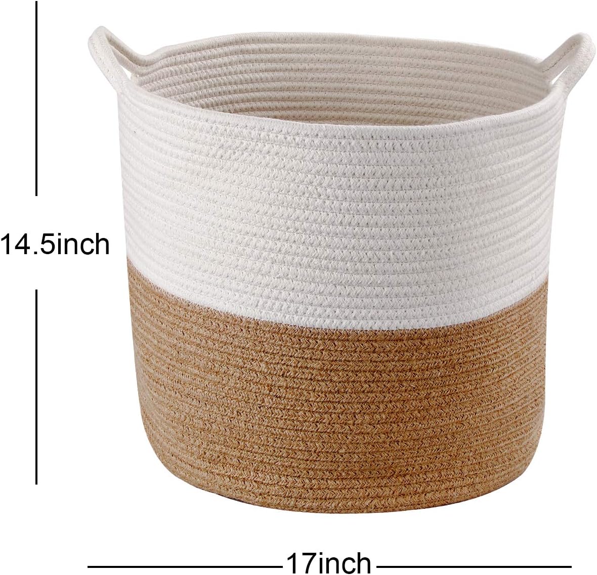 Amazon Com Weltrxe Large Storage Woven Basket Decorative Nursery