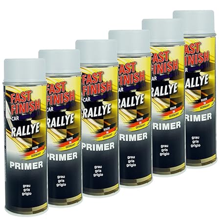 Motip Dupli 430206 Fast Finish Lackspray Rostschutz, Haftgrund Grau, 6 x 500 ml