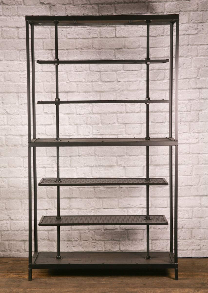 display racks for shop on Amazon Com Industrial Retail Fixture Display Shelving Rustic Clothing Rack Reclaimed Wood And Steel Shelving Unit Floating Shelves Display Case Handmade