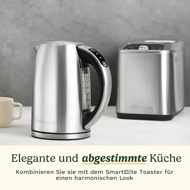 – Smart‑Elite‑Wasserkocher mit mehreren Temperatureinstellungen – Edelstahl CPK525E