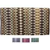 Tahoe Tack Reya Western Show Saddle Blanket &ndash; Handwoven 100% New Zealand Wool, Oversized 34" x 38", Heavyweight 5+ lbs, Vibrant Design, Ideal for Layering at Shows, Parades &amp; Rodeos