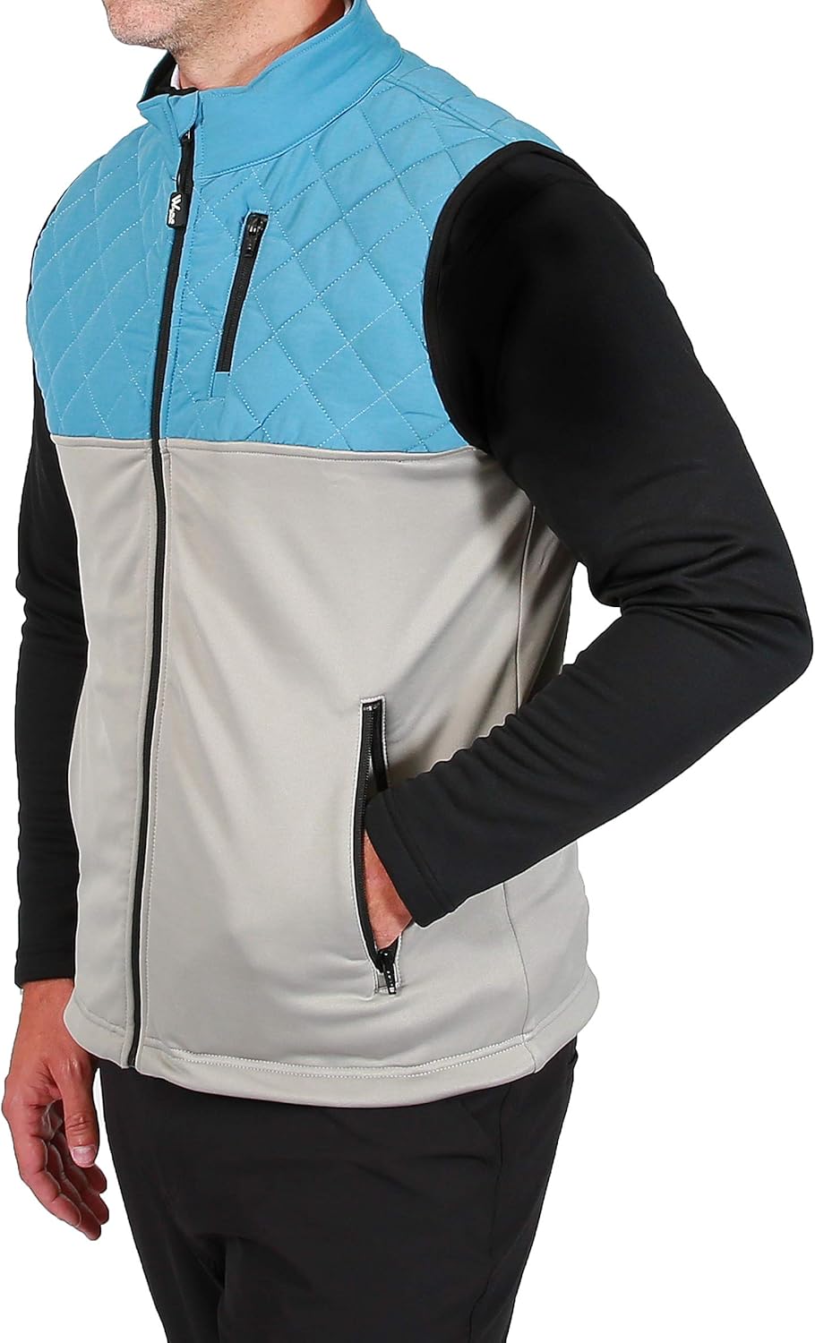 Walrus Apparel Brayden Mens Golf Gilet Sleeveless Quilted Jacket, Warm