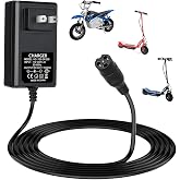 24V Electric Scooter Charger for Razor E300 E200 E125 E100 MX350 Dirt Bike | for E150 Pocket Mod Sports Mod Dirt Quad Motorcycle Razor Scooter Charger 3-Prong Inline Female Electric Battery Power Cord