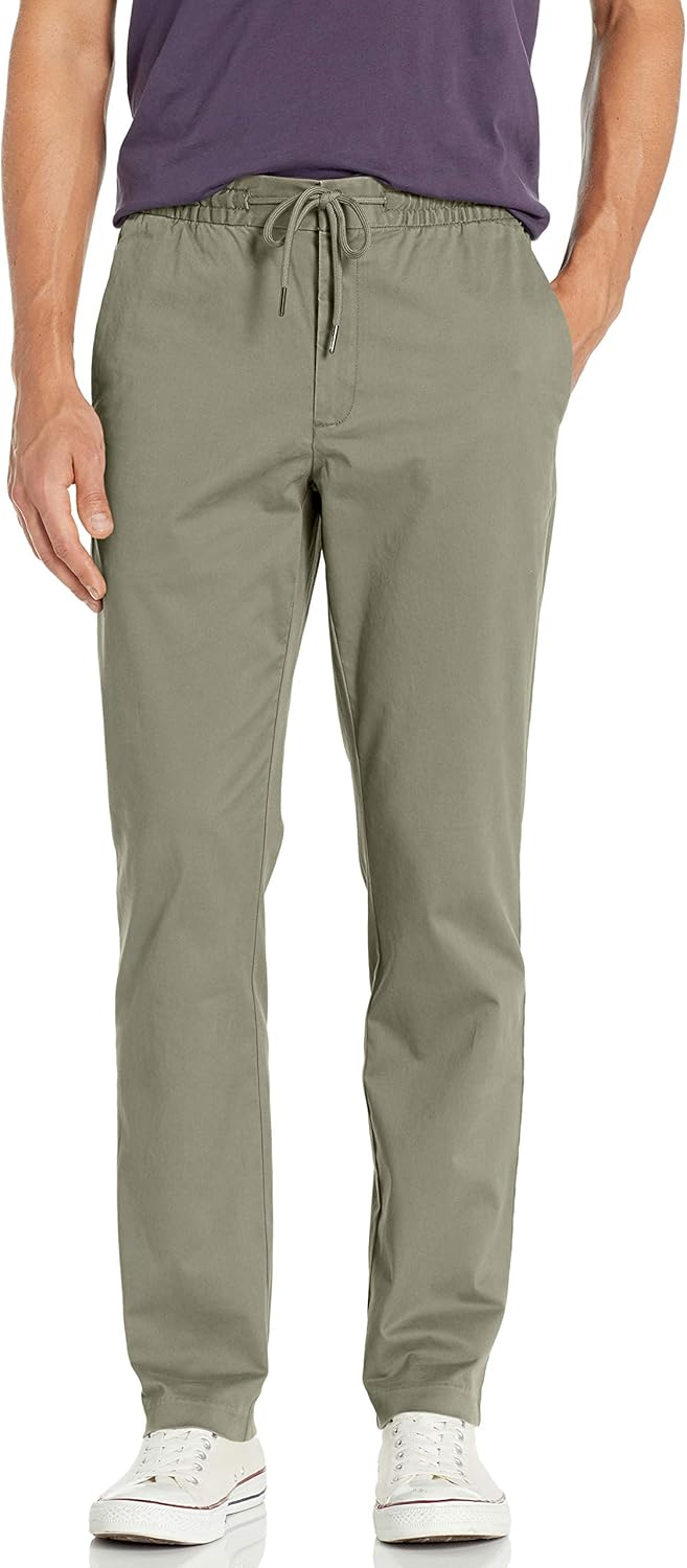 Amazon Brand Goodthreads Men's Straightfit Washed Chino Drawstring