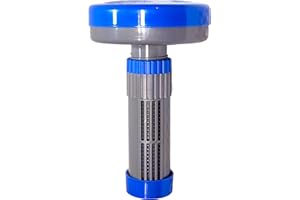Floating Dispenser for Hot Tub / Spa / Small Pool - Accepts up to 1-1/8" Chlorine or Bromine Mini Tabs - Adjustable Flow Rate