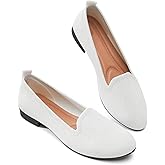 BABUDOG Women's Sparkly Flats Shoes Shiny Mesh Loafers Shoes Soft Memory Foam Flats