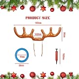 KATOOM 2 Sets Inflatable Reindeer Antler Hat Toss Game for Kids Adults Family view 7
