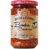 Bomba Calabrese Italian Hot Sauce Spread, Authentic Calabrian Chili 9.87 oz | Spicy Italian Seasoning, Fiery Dipping Salsa for Pizza Base, Pasta, Salad Dressing &amp; Spaghetti Recipe