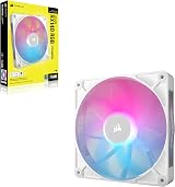 Corsair iCUE LINK RX140 RGB 140mm PWM Fan White Magnetic Dome Bearing view 9
