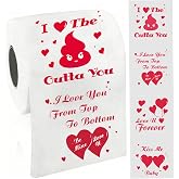 Funny Valentines Toilet Paper, Valentines Day Gifts for Men Women Him Her | Romantic Novelty Gag Gifts, Printed Holiday Tissue Napkins, Prank Valentine Gag Gifts for Boyfriend Girlfriend Husband Wife