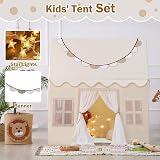 Wilwolfer Play Tent with Lights and Banners Large Indoor Kids Tent view 2