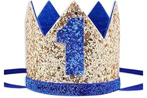 Socub Birthday Crown Headbands for Baby Boy 1st Birthday Party Supplies