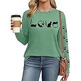 Cat Mom Shirts for Women Cat Mama T-Shirts Pet Lover Gifts Shirts Funny Cat Graphic Tees Shirts Long Sleeve