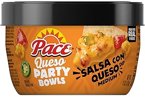 Pace Salsa Con Queso Dip, Cheese Dip, 11 oz Microwavable Bowl
