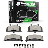 SCITOO D369 Front Ceramic Brake Pads Sets | Fit For Cadillac For DeVille/For Escalade/For Fleetwood,For Chevy For Astro/For Blazer/For C1500 Suburban/For C2500